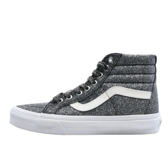 Vans SK8 Gray Glitter High Tops Sz 8 - Picture 4 of 6